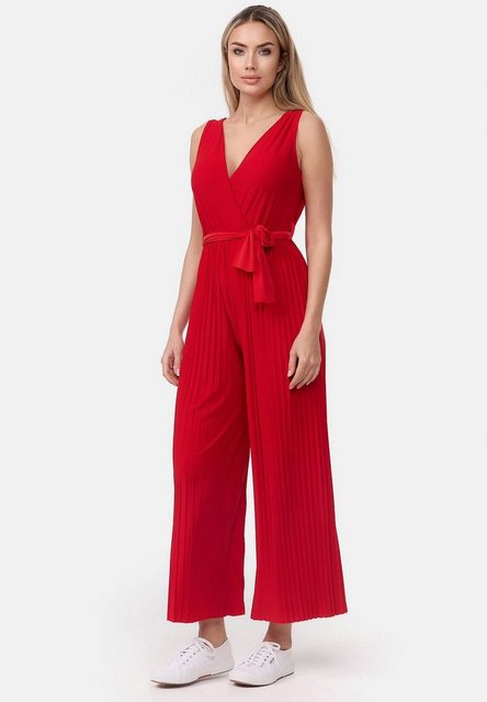 Worldclassca Jumpsuit Worldclassca Jumpsuit Pleated Overalls mit Gürtel Ärm günstig online kaufen