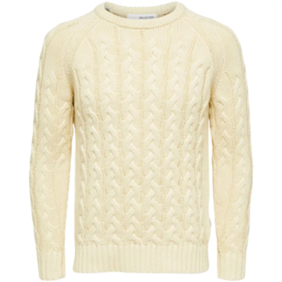 Selected  Pullover SLHBILL LS KNIT CABLE CREW NECK W - 16086658 günstig online kaufen