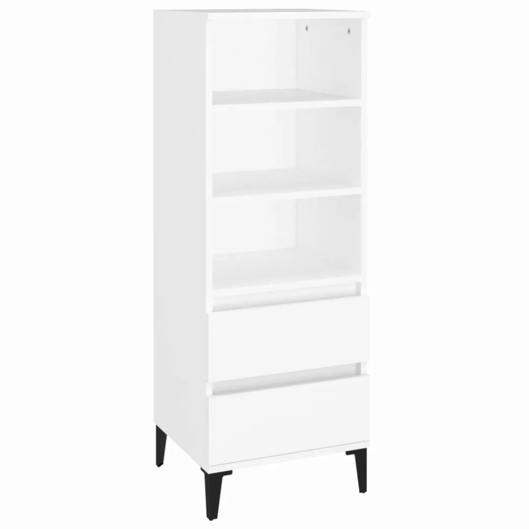 Vidaxl Highboard Weiß 40x36x110 Cm Holzwerkstoff günstig online kaufen