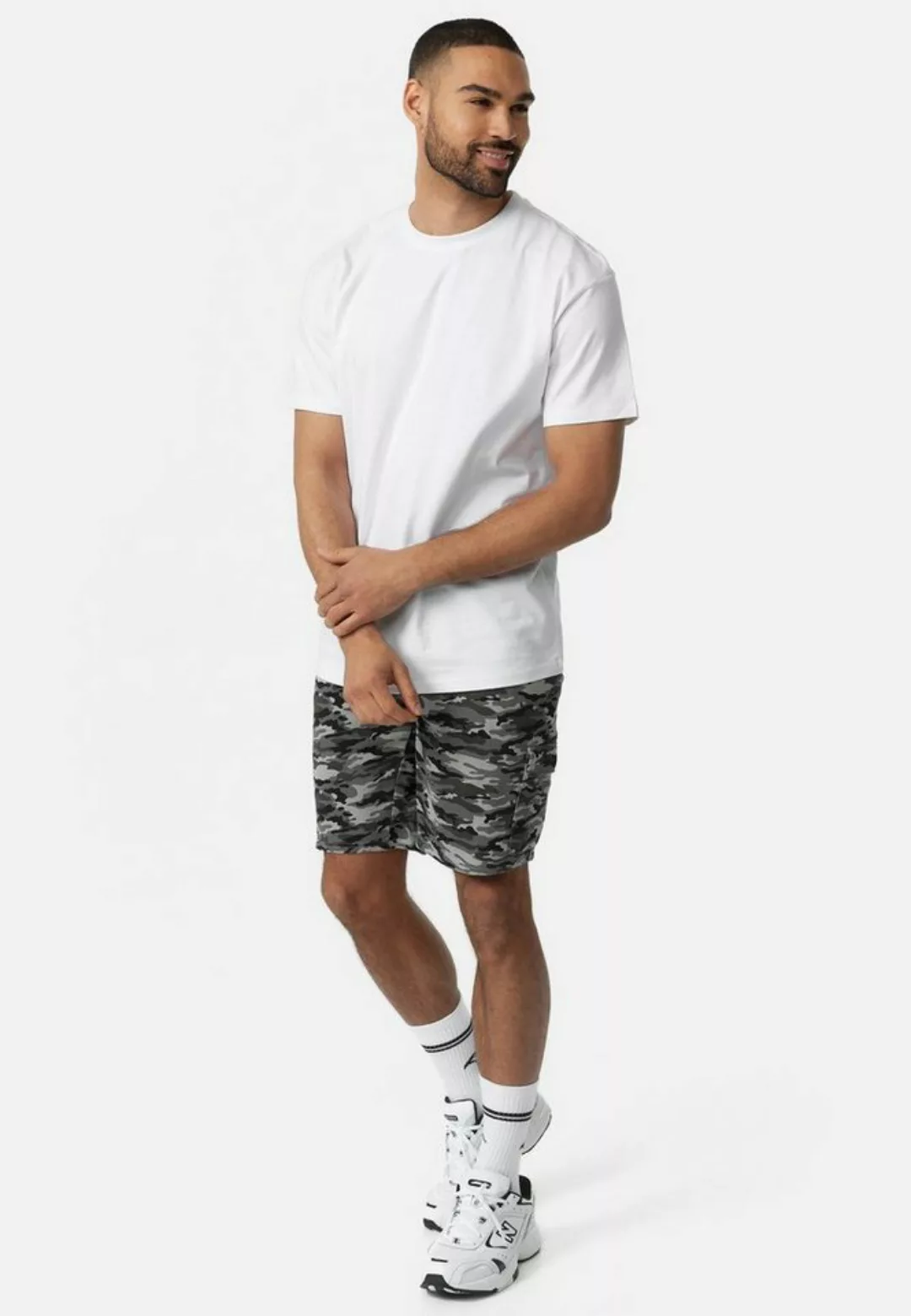 Indicode Sweatshorts White Rock günstig online kaufen