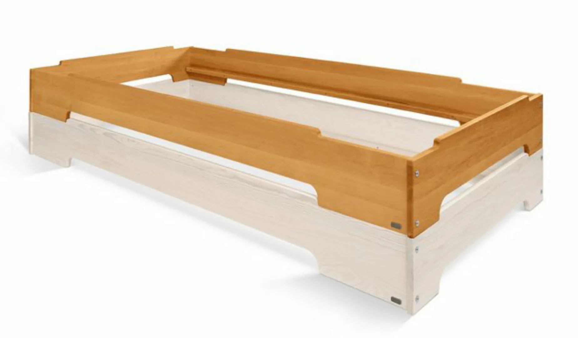 BioKinder - Das gesunde Kinderzimmer Stapelbett Kai, 2er Set 90x200 cm Gäst günstig online kaufen