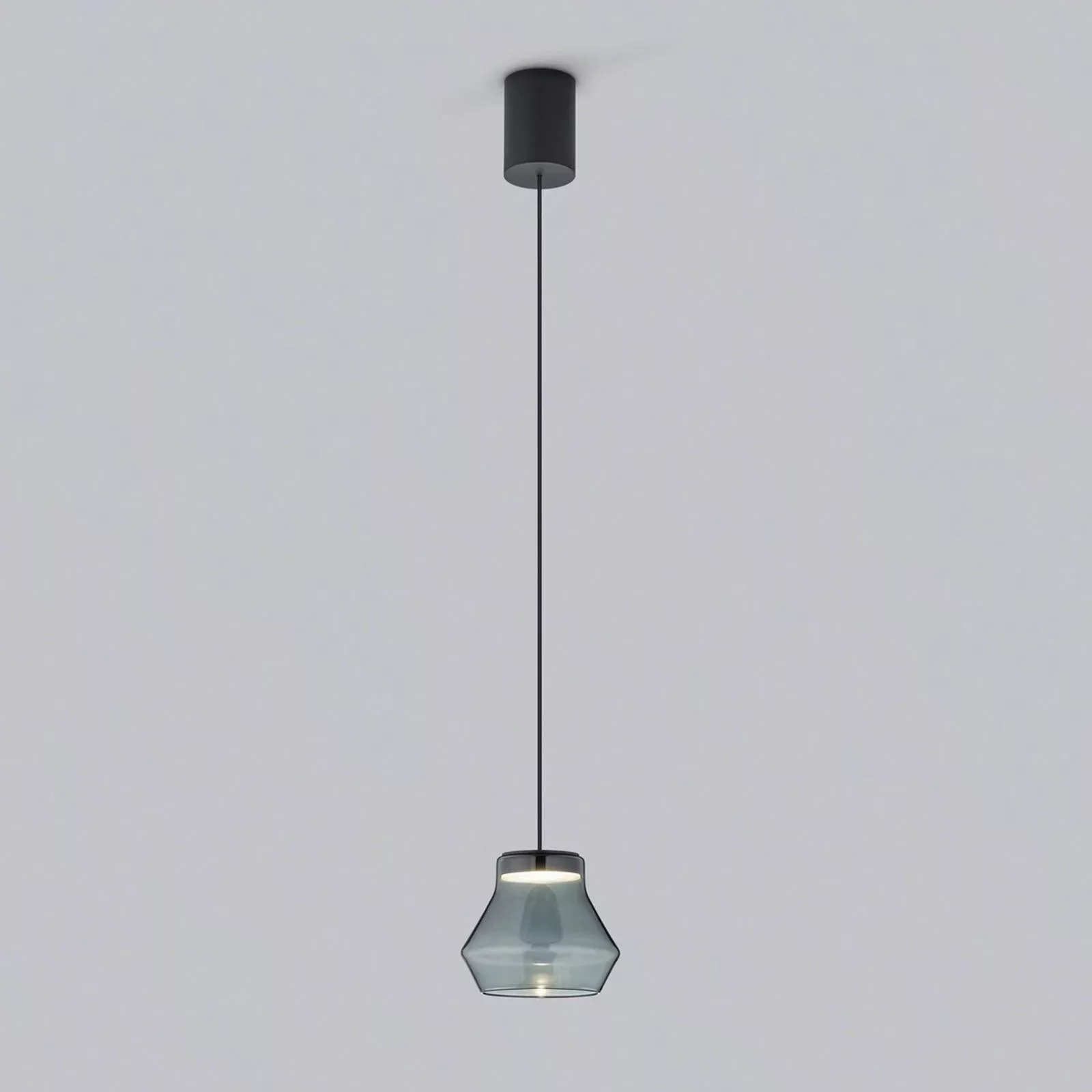 Helestra Fou LED-Hängeleuchte Rauchglas 11x9,5cm günstig online kaufen