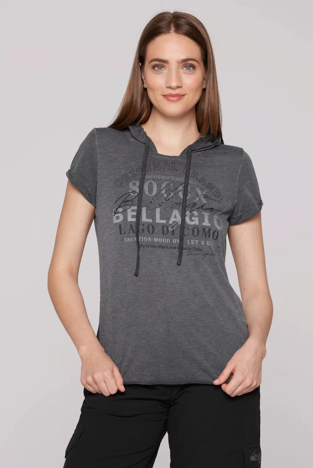 SOCCX Rundhalsshirt, mit Ausbrenner-Effekten günstig online kaufen