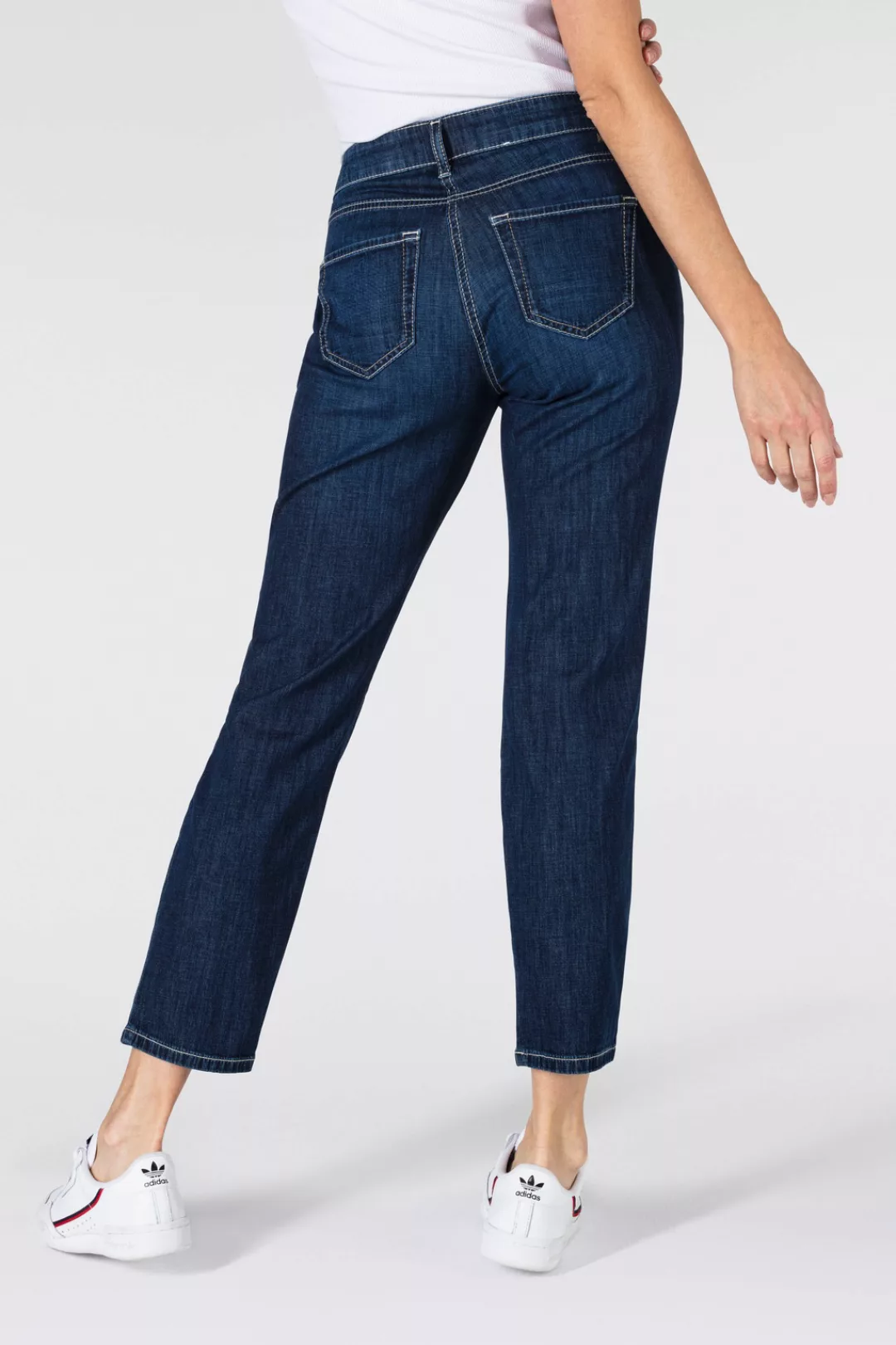 MAC Ankle-Jeans Slim 7/8 Kontrastfarbene Nähte günstig online kaufen