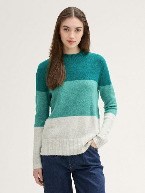 TOM TAILOR Denim Strickpullover Strickpullover mit Colour Blocking günstig online kaufen