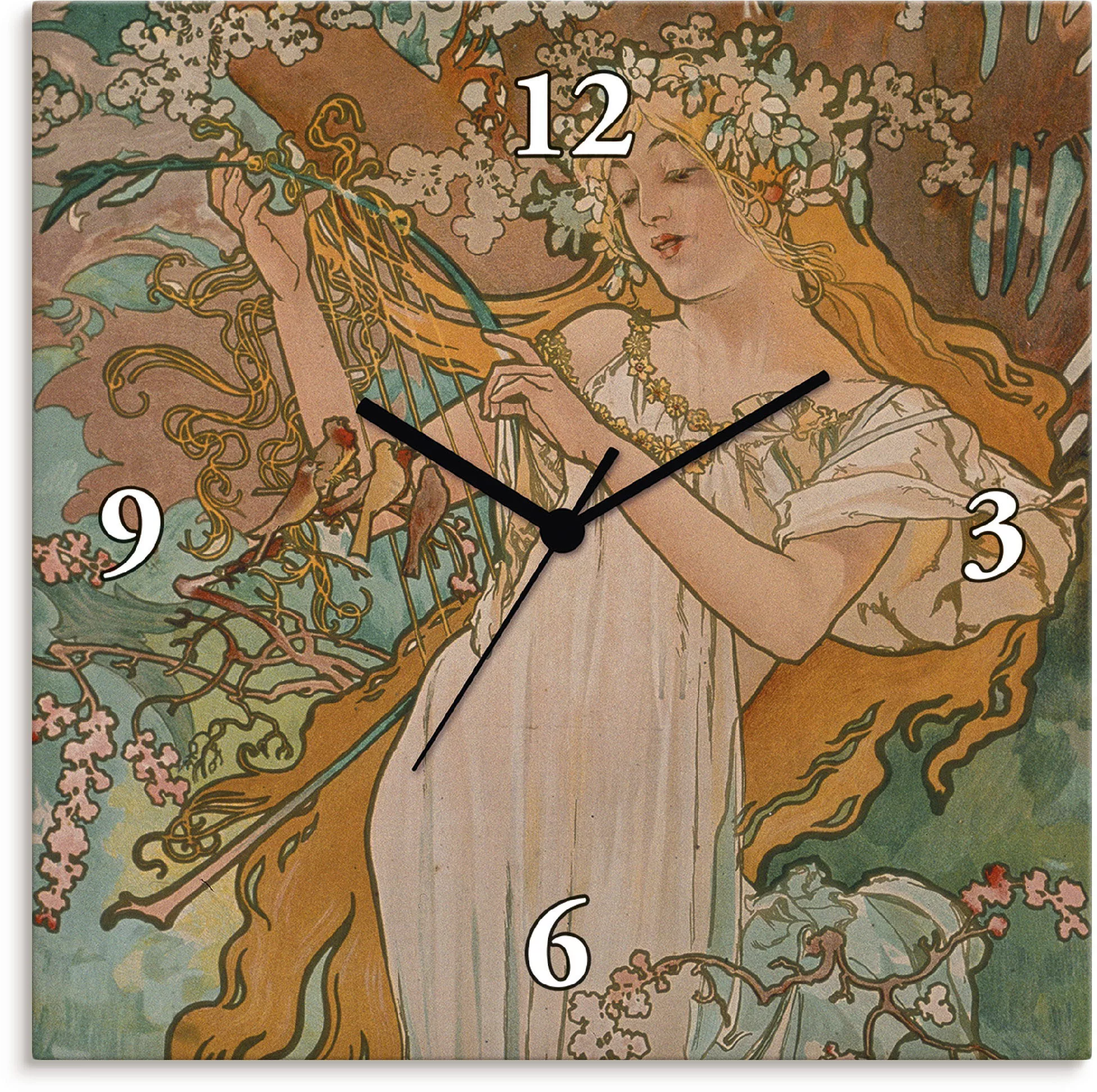 Artland Wanduhr »Jahreszeiten: Frühling. 1896.«, wahlweise mit Quarz- oder günstig online kaufen