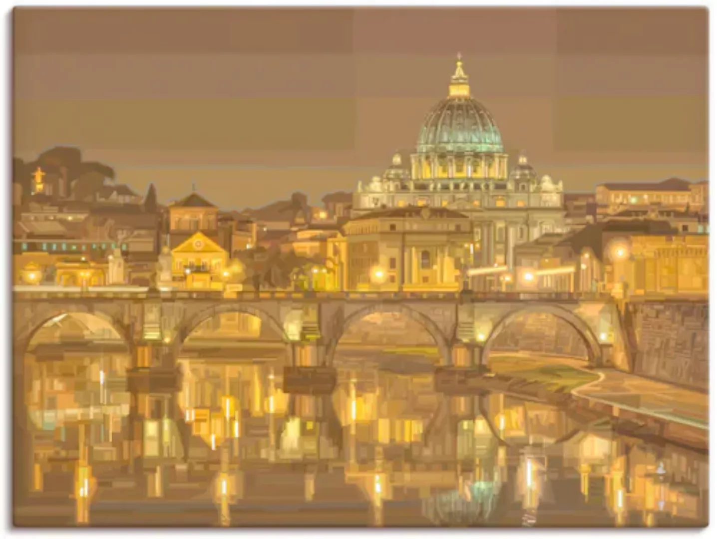 Artland Leinwandbild »Rom Petersdom«, Italien, (1 St.) günstig online kaufen
