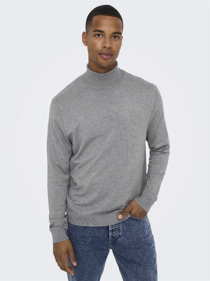 ONLY & SONS Strickpullover Polo Langarm Shirt Basic Pullover ONSWYLER 5619 günstig online kaufen