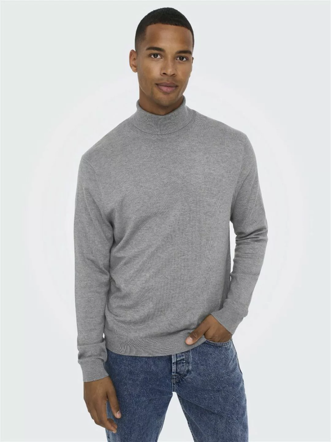 ONLY & SONS Strickpullover Polo Langarm Shirt Basic Pullover ONSWYLER 5619 günstig online kaufen