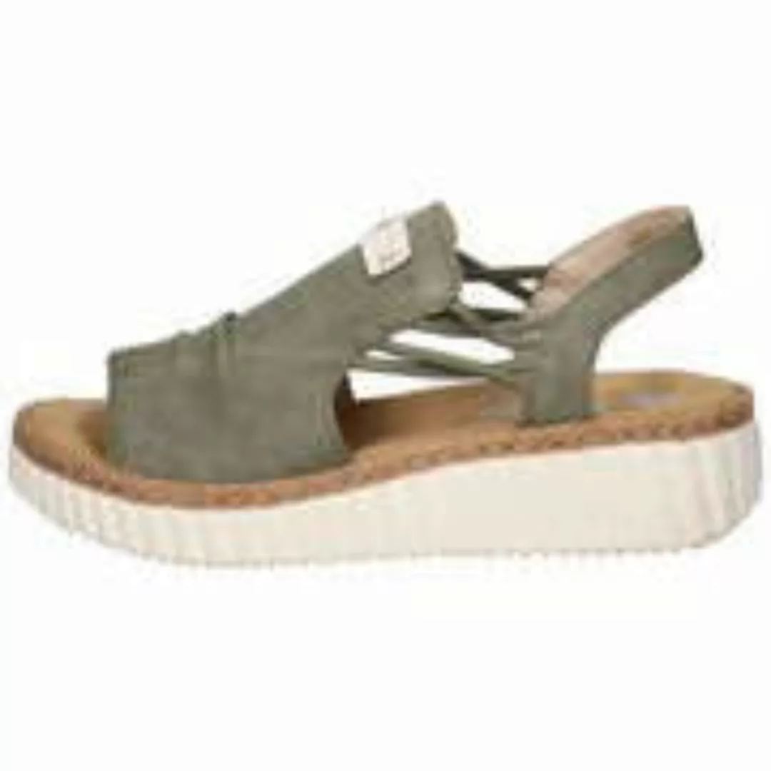 Rieker Plateausandale, Keilsandalette, Sommerschuh mit Juterahmen an der La günstig online kaufen
