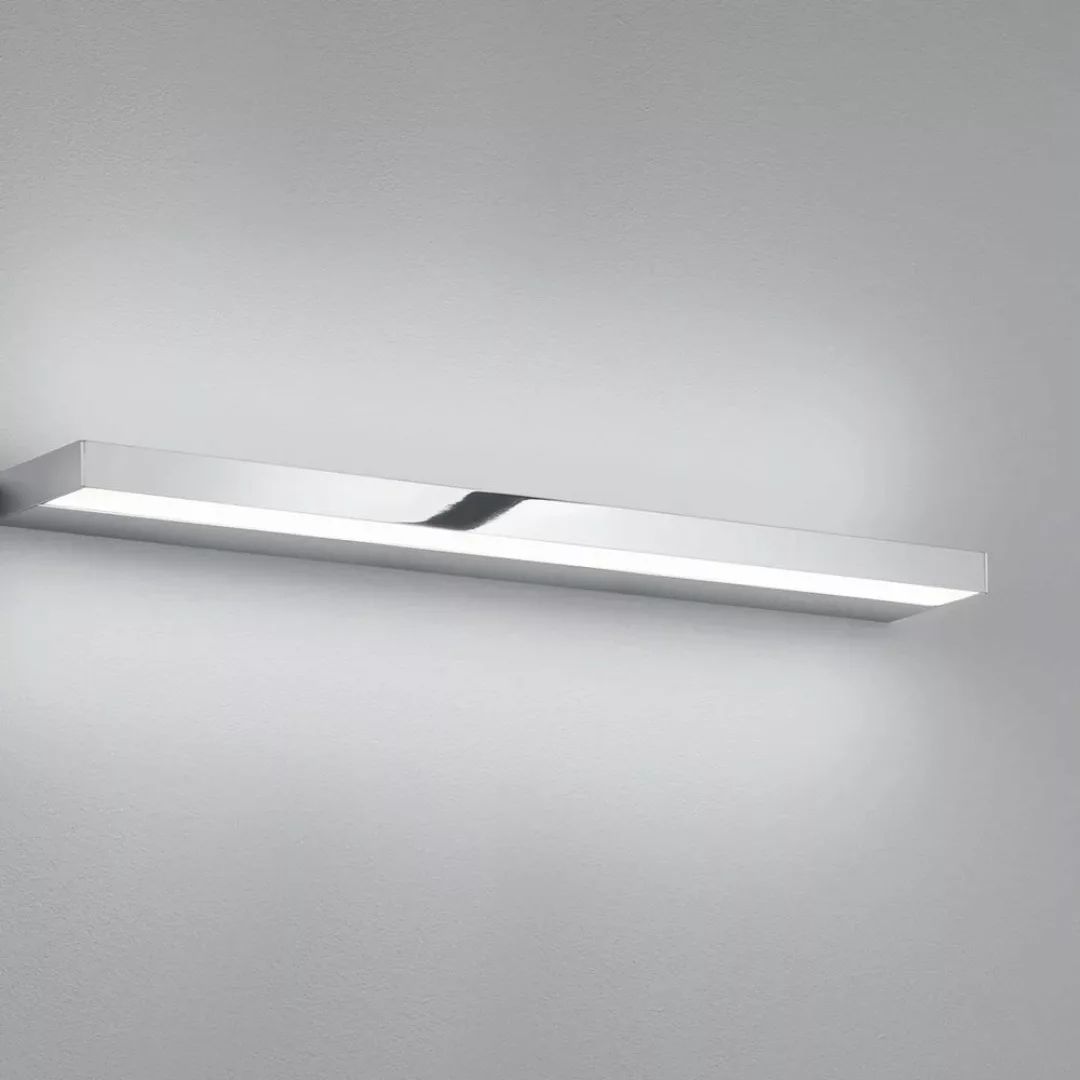 LED Wandleuchte Slate in Chrom und Transparent-satiniert 12W 740lm IP44 600 günstig online kaufen