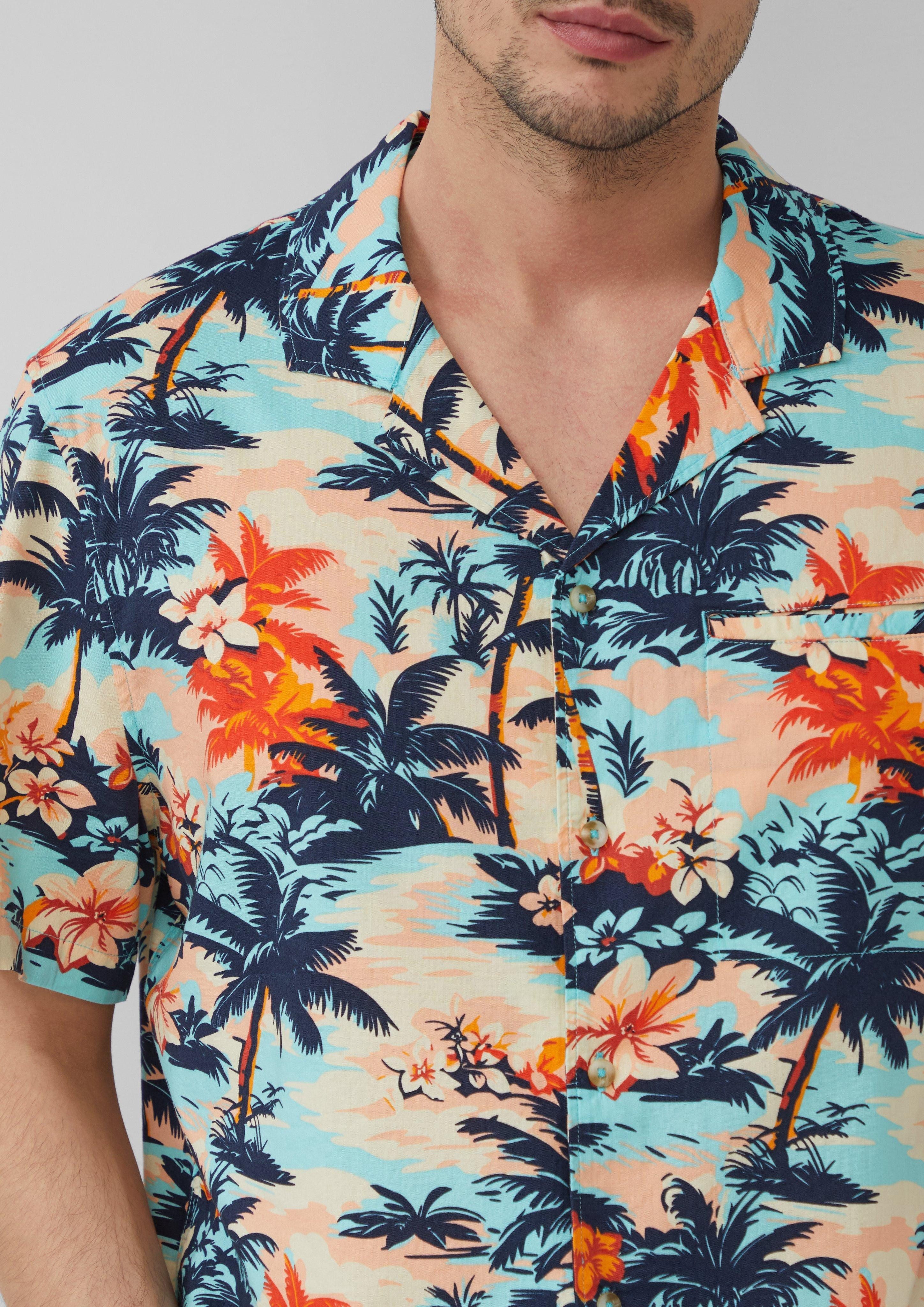 s.Oliver Kurzarmhemd Resort Fit: Kurzarmhemd aus günstig online kaufen