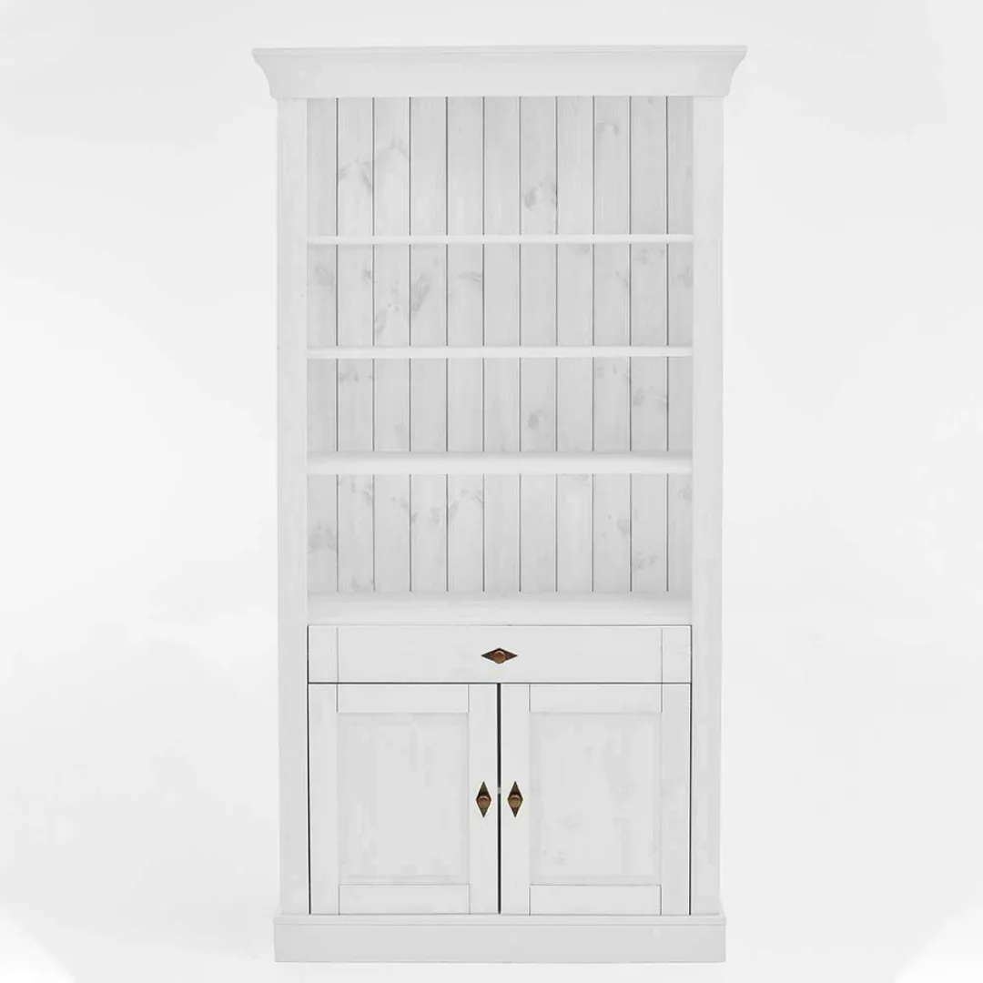 Esszimmer Regal in Weiß Kiefer lackiert günstig online kaufen