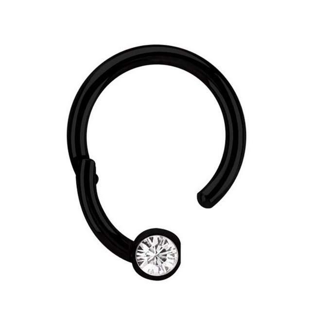 Adelia´s Nasenpiercing »Piercing Ring BCR, Clicker Stahl schwarz mit 3 mm S günstig online kaufen