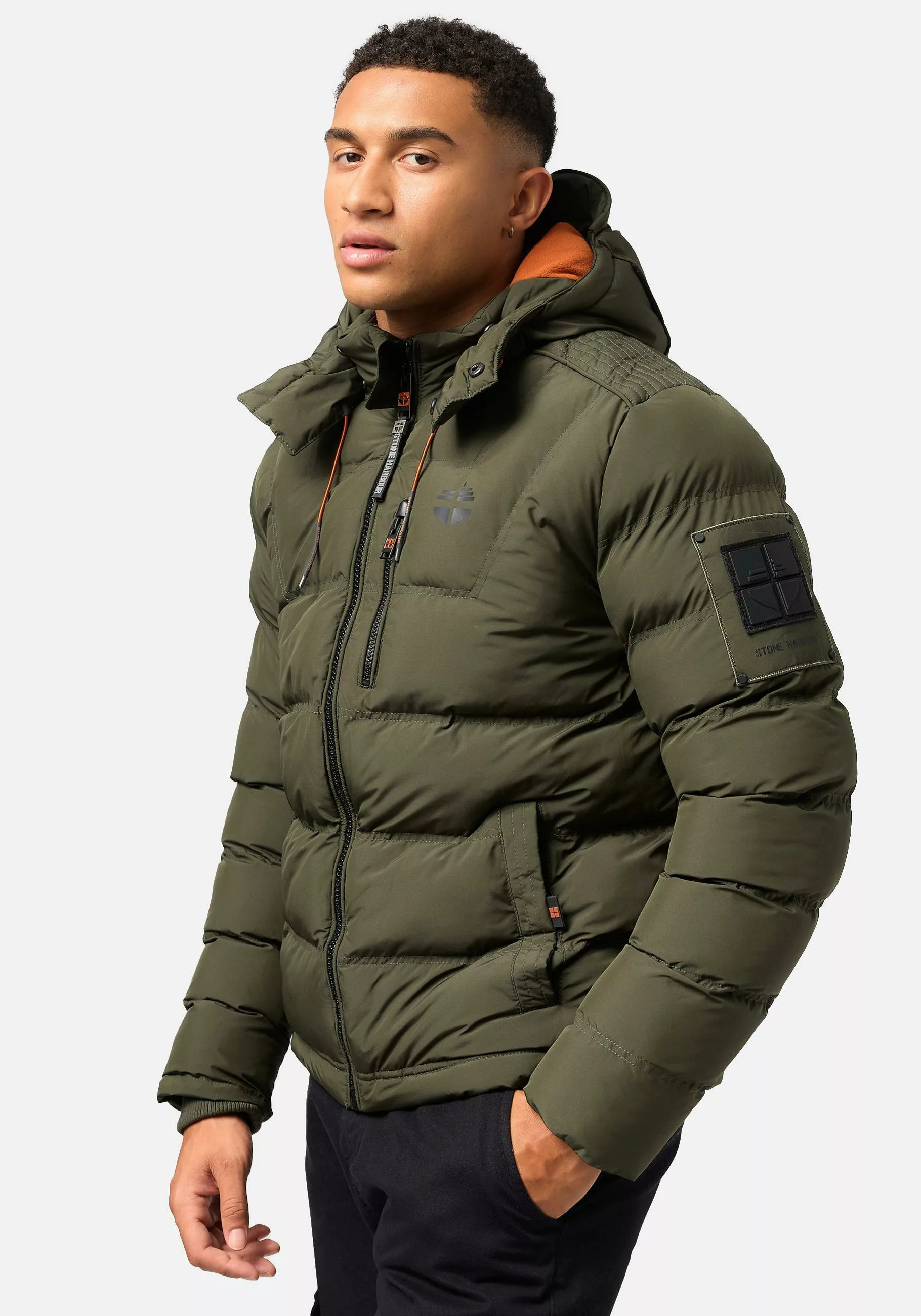 Stone Harbour Winterjacke "Arvidoo", mit Kapuze, Modische Herren Winter Ste günstig online kaufen