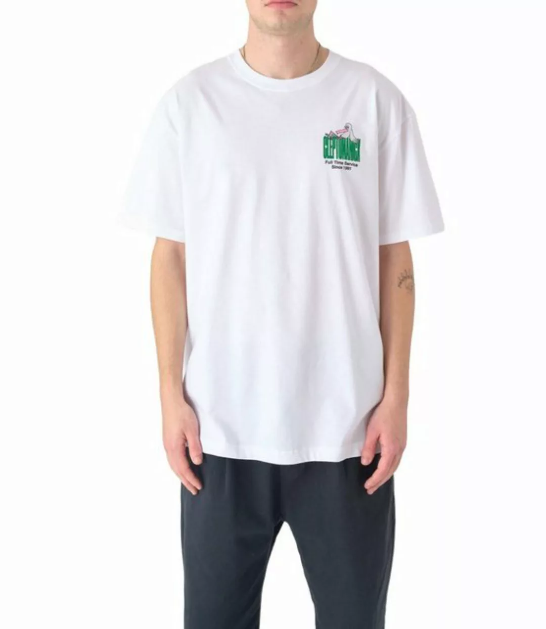 Cleptomanicx T-Shirt Full Time Service - white günstig online kaufen