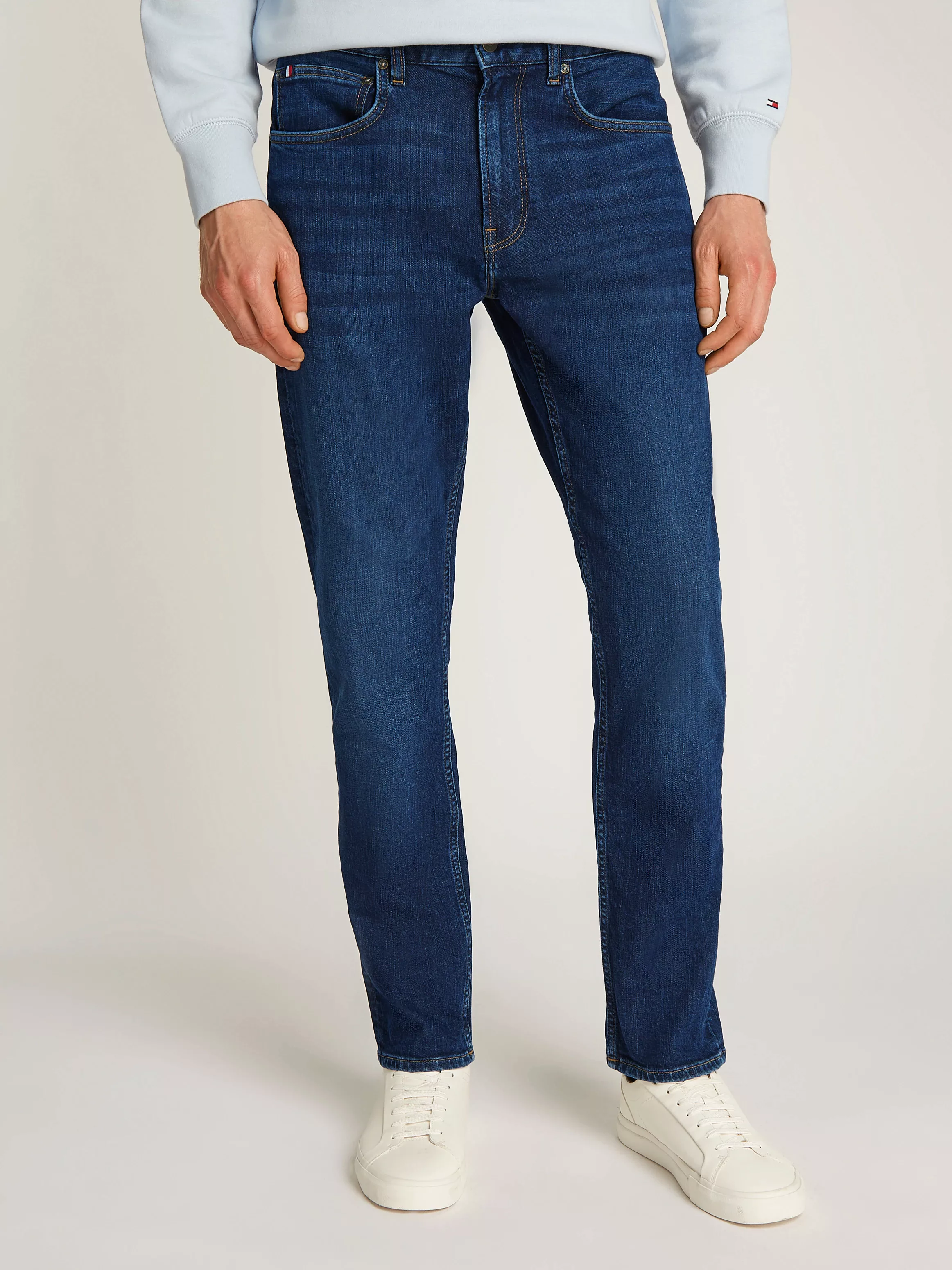 Tommy Hilfiger Straight-Jeans, in blauer Waschung günstig online kaufen