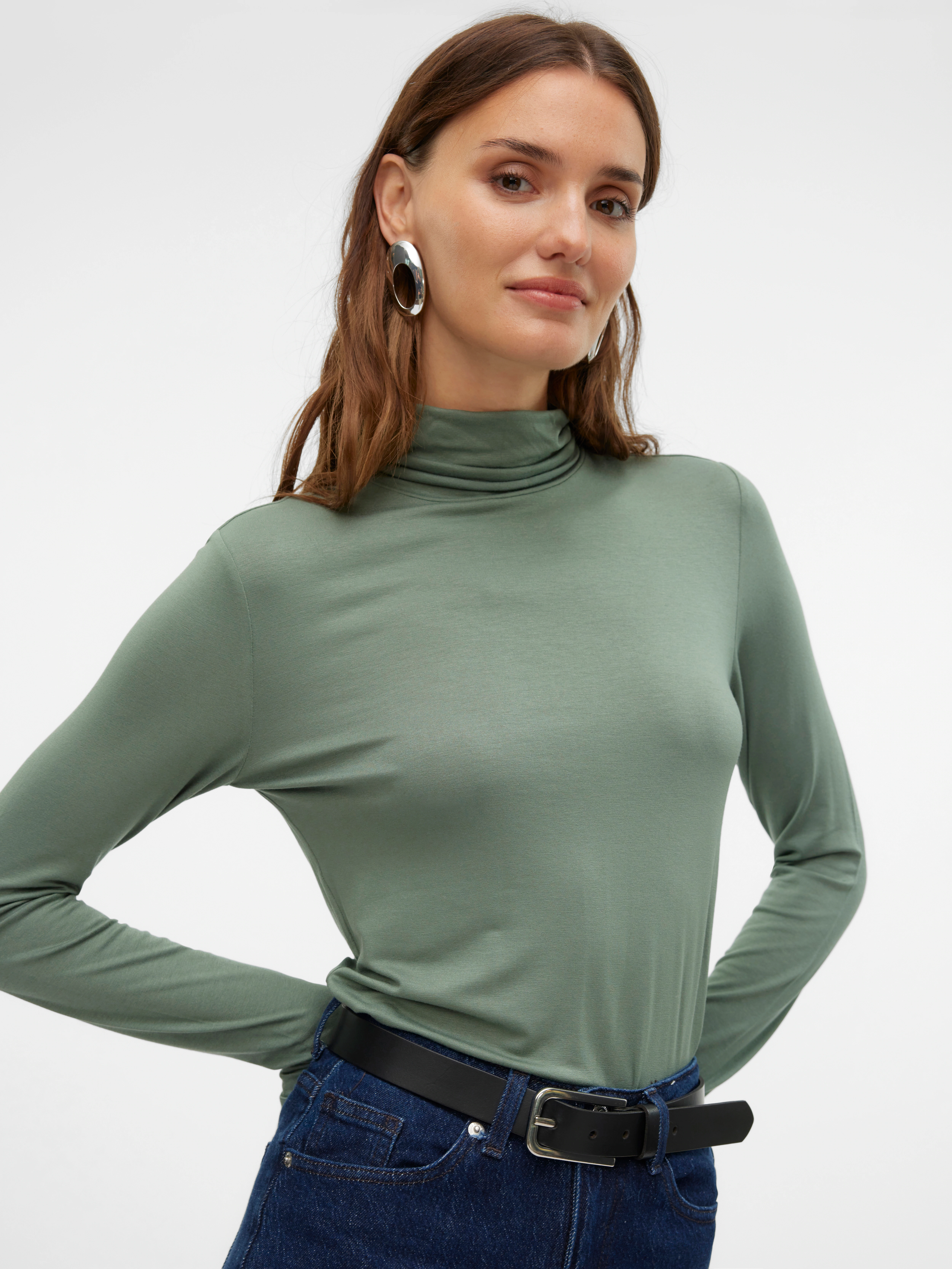 Vero Moda Langarmshirt VMALBERTE LS ROLLNECK TOP JRS NOOS günstig online kaufen