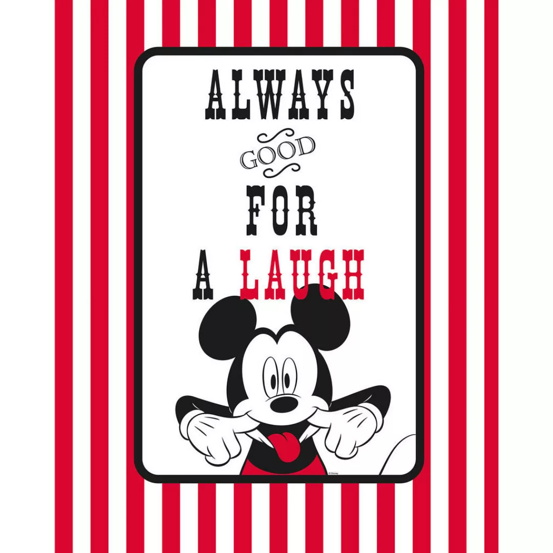 Komar Poster Mickey Mouse Laugh Disney B/L: ca. 40x50 cm günstig online kaufen