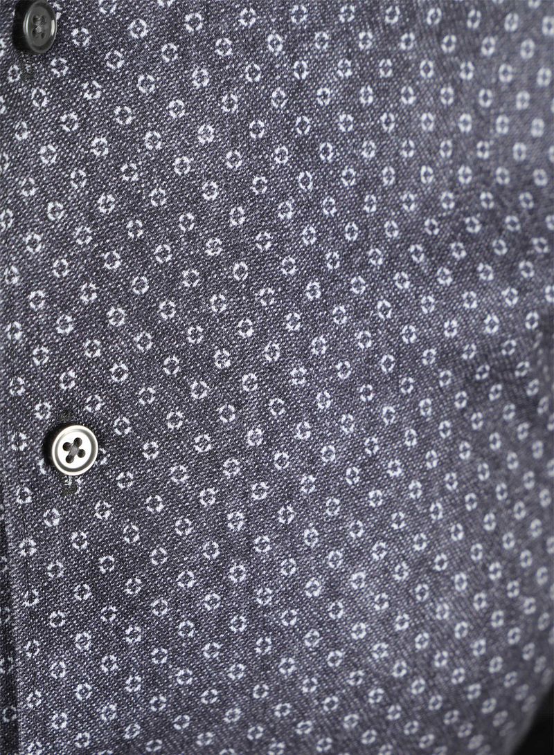 DESOTO Hemd Druck Denim Dunkelblau - Größe 3XL günstig online kaufen