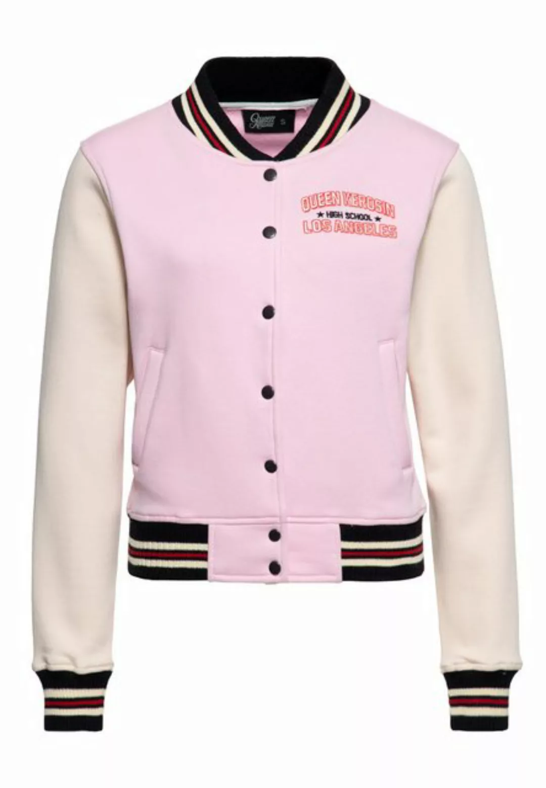 QueenKerosin Collegejacke High School mit Rückenstickerei günstig online kaufen