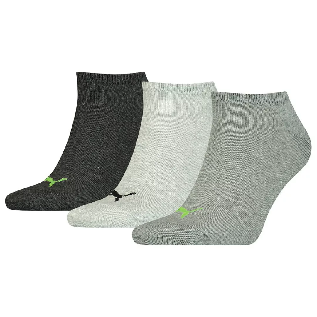 Puma Sneaker Plain Socken 3 Paare EU 43-46 Green Flash / Black / Grey Melan günstig online kaufen