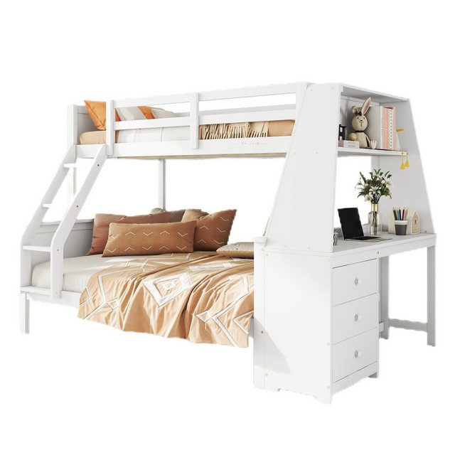 TavilaEcon Etagenbett Kinderbett Funktionsbett Stauraumbett, 90*200cm/ 140* günstig online kaufen