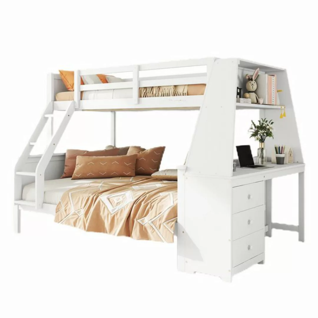 TavilaEcon Etagenbett Kinderbett Funktionsbett Stauraumbett, 90*200cm/ 140* günstig online kaufen