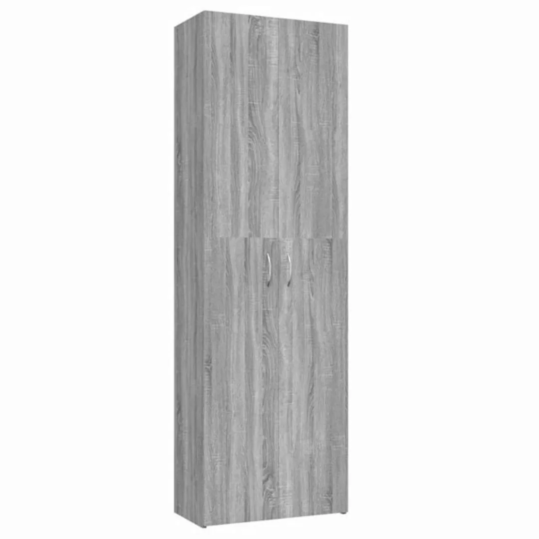 furnicato Aktenschrank Büroschrank Grau Sonoma 60x32x190 cm Holzwerkstoff günstig online kaufen