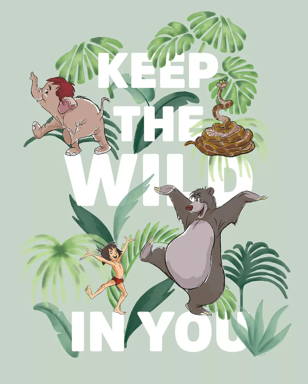 Komar Wandbild Jungle Book Wild 40 x 50 cm günstig online kaufen