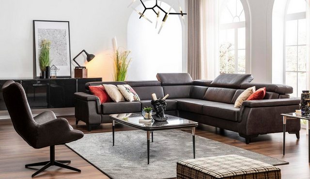 Xlmoebel Ecksofa Eckcouch L-Form Möbelstück Sessel Schlaffunktion Sofa-Set, günstig online kaufen