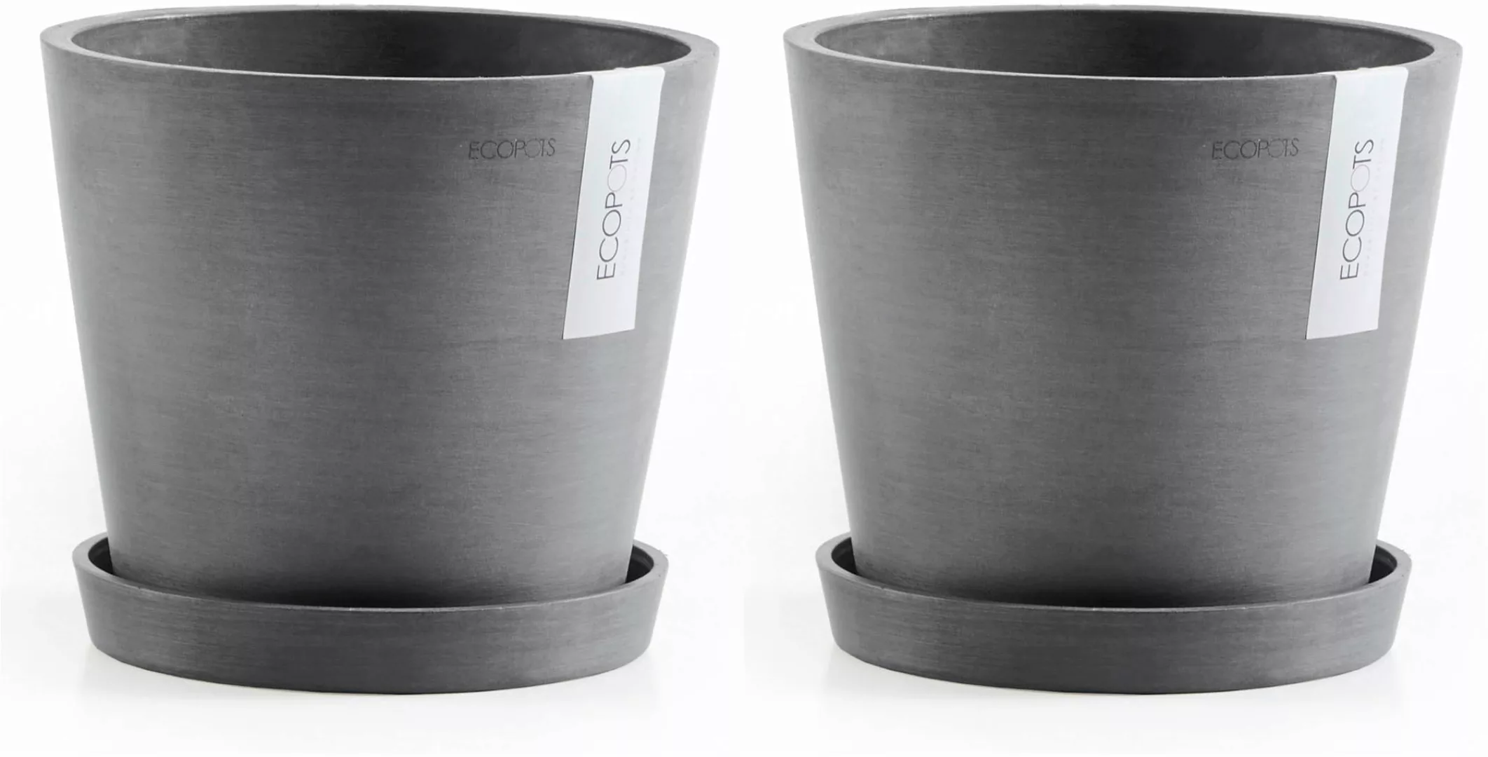 ECOPOTS Blumentopf "Amsterdam", (Set, 2 St.), mit passenden Untersetzern günstig online kaufen