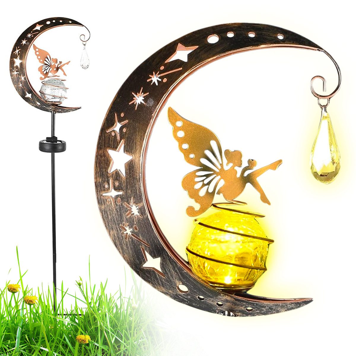 ZEUOPQ LED Solarleuchte Garten Solar Flamme günstig online kaufen
