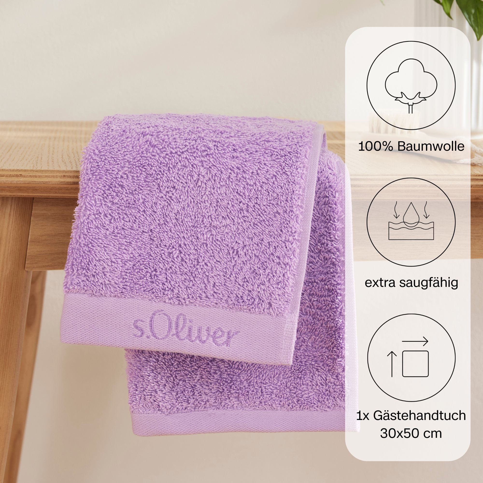 s.Oliver Gästehandtuch s.Oliver, Premium Qualität, 600 günstig online kaufen