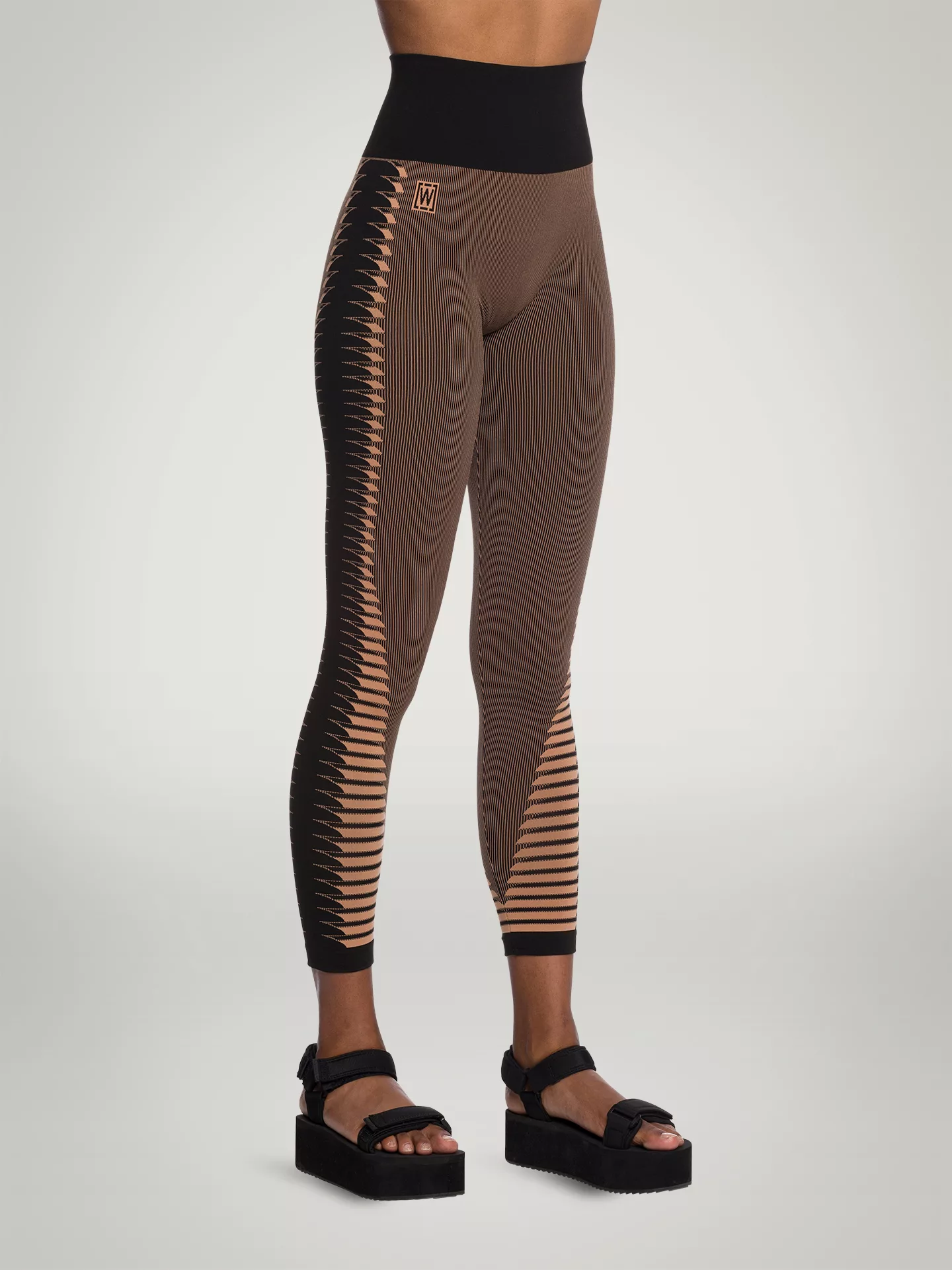 Wolford - Shaping Slit 7/8 Leggings, Frau, caramel/black, Größe: M günstig online kaufen