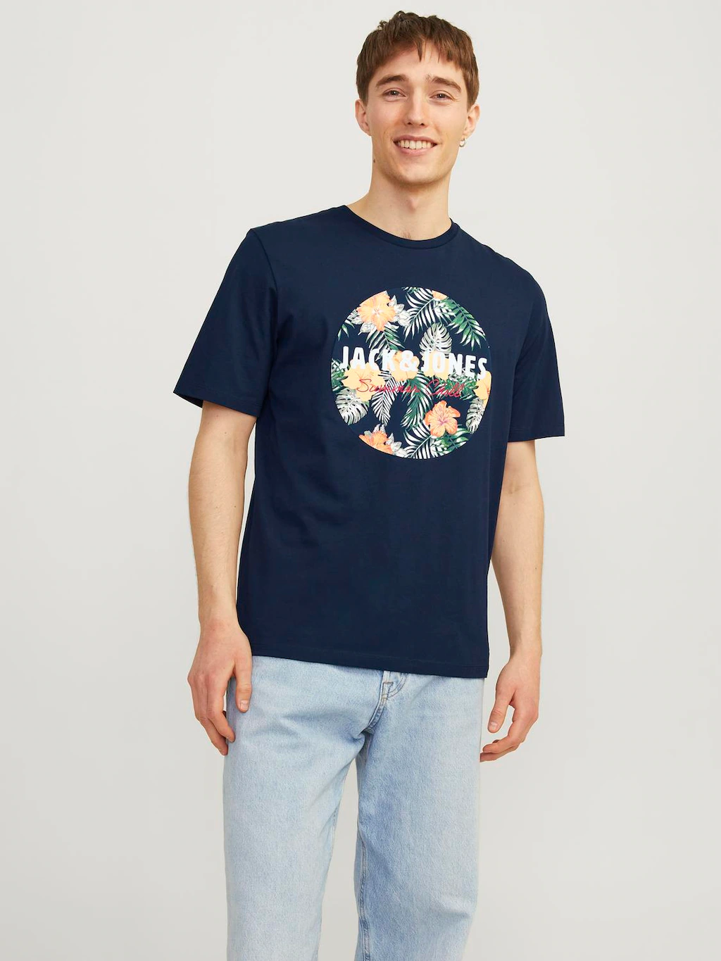 Jack & Jones T-Shirt "JJCHILL SHAPE TEE SS CREW NECK" günstig online kaufen