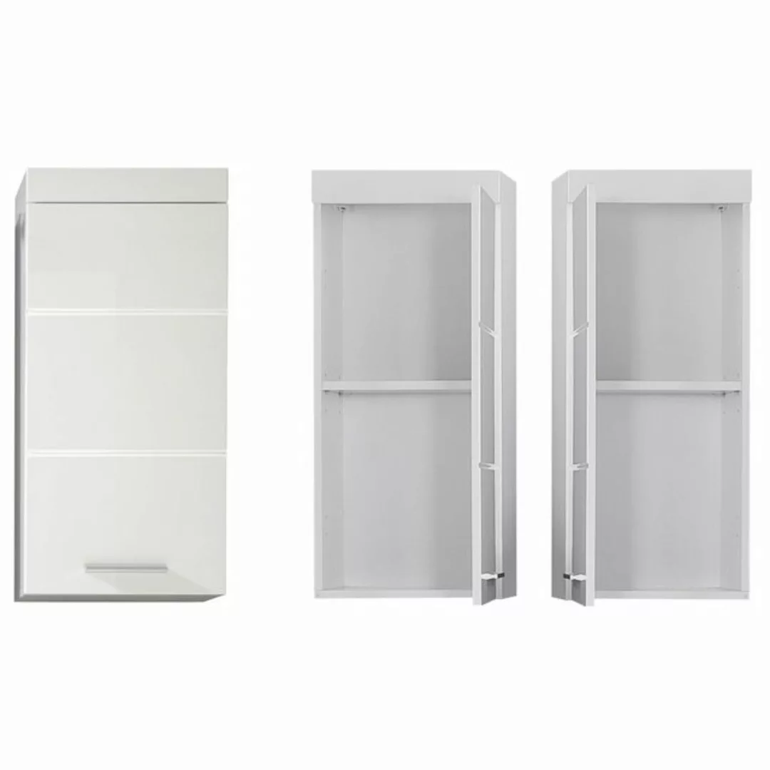 Lomadox Hängeschrank ALTENA-19 Badezimmer in Weiß Hochglanz, B/H/T: ca. 37/ günstig online kaufen