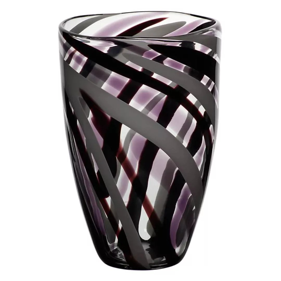 Glasvase Flame Murano 28cm violett günstig online kaufen