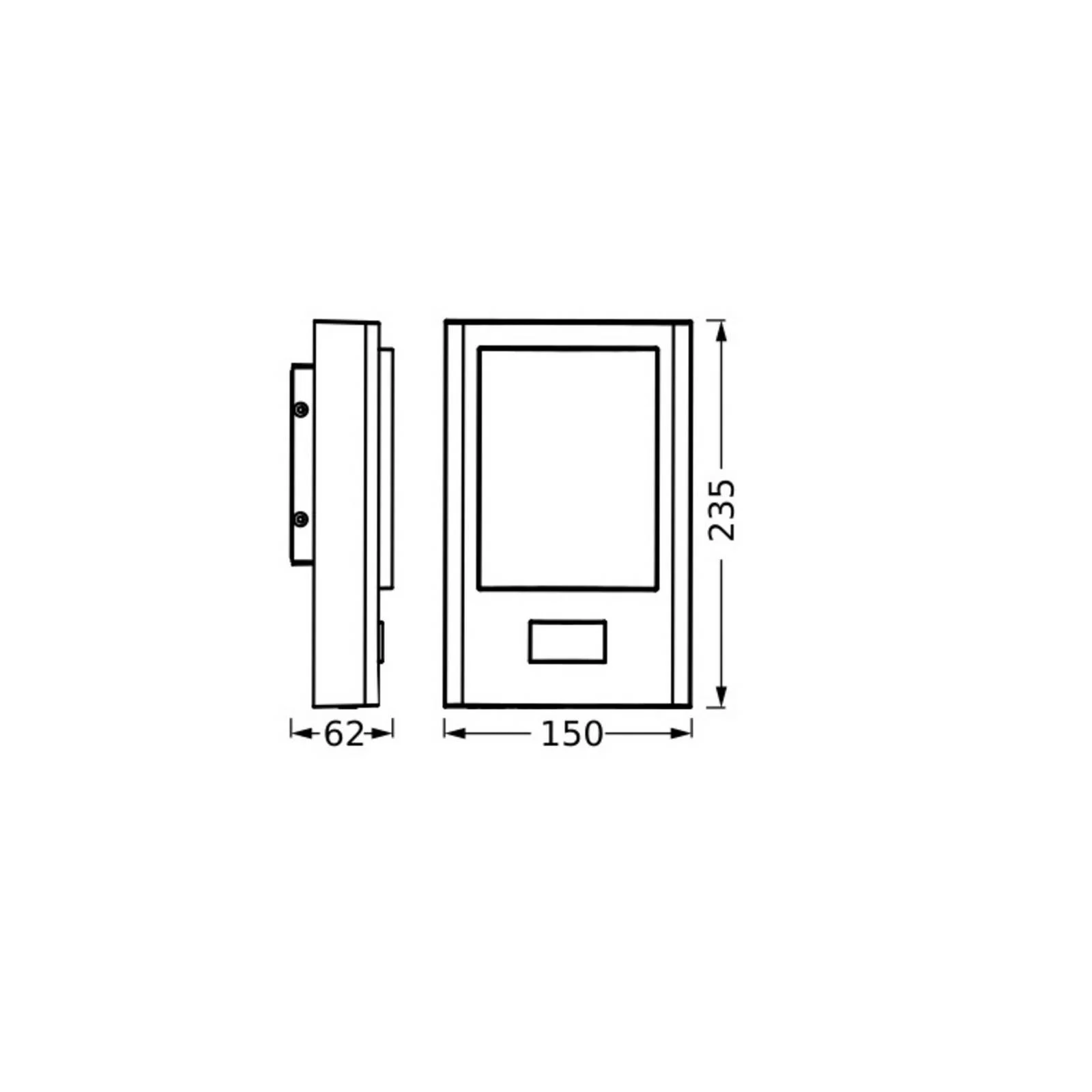 OSRAM LED-Sensor-Außenwandlampe ENDURA STYLE ENTRANCE grafit günstig online kaufen