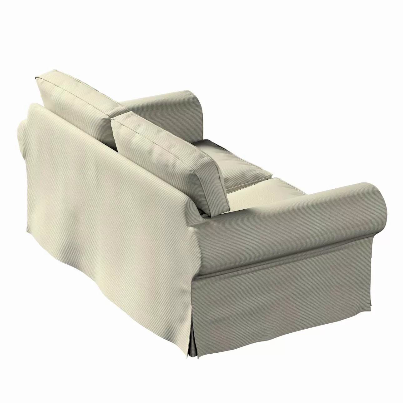 Bezug für Ektorp 2-Sitzer Sofa nicht ausklappbar, grau, Sofabezug für  Ekto günstig online kaufen