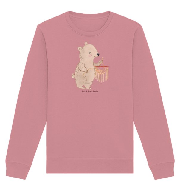 Mr. & Mrs. Panda Longpullover Größe M Bär Makramee - Canyon Pink - Geschenk günstig online kaufen