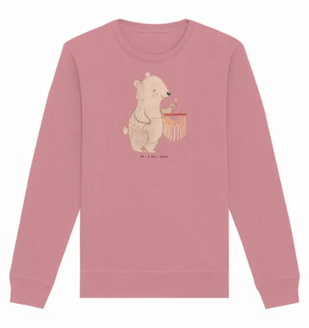 Mr. & Mrs. Panda Longpullover Größe M Bär Makramee - Canyon Pink - Geschenk günstig online kaufen