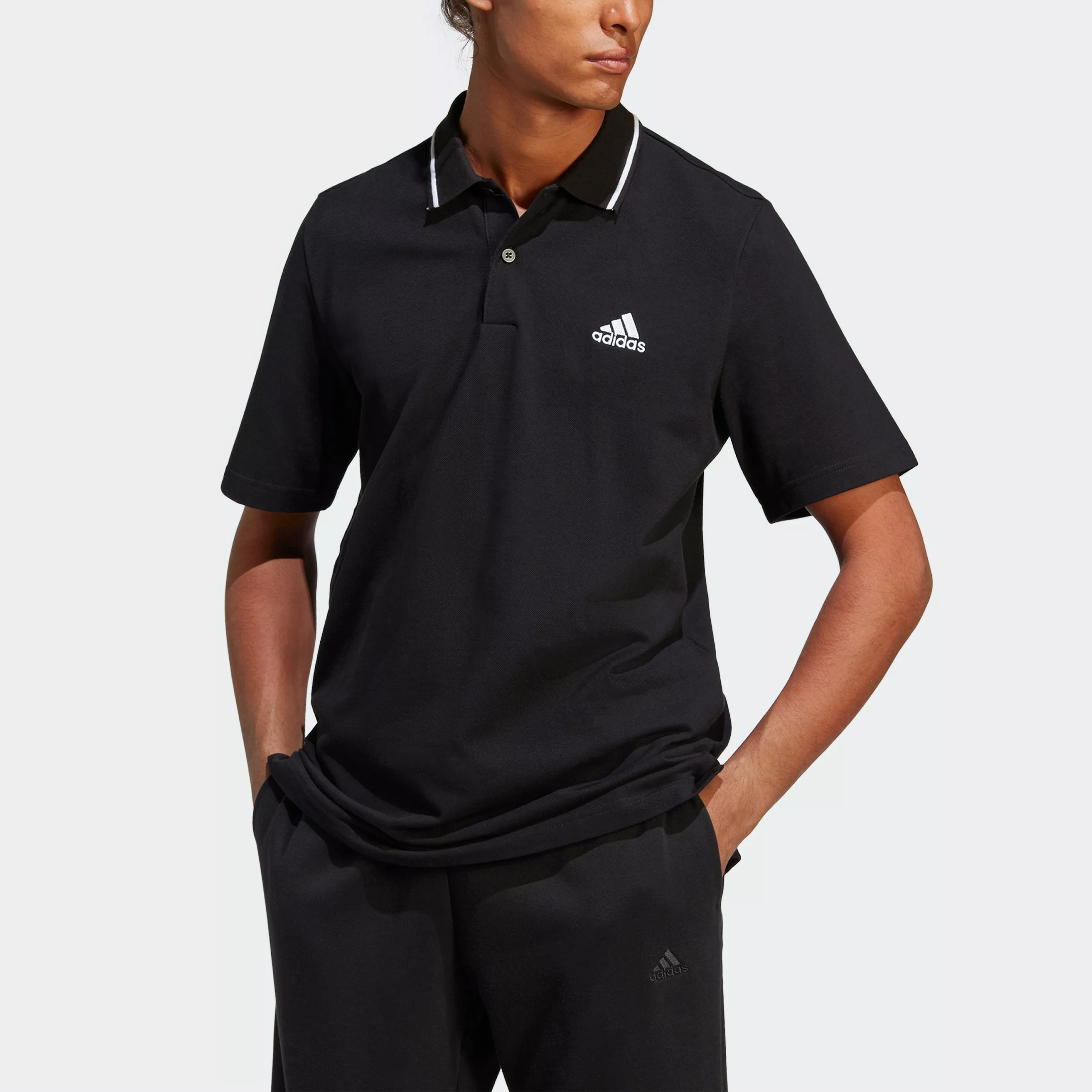 adidas Sportswear Poloshirt M SL PQ PS BLACK günstig online kaufen