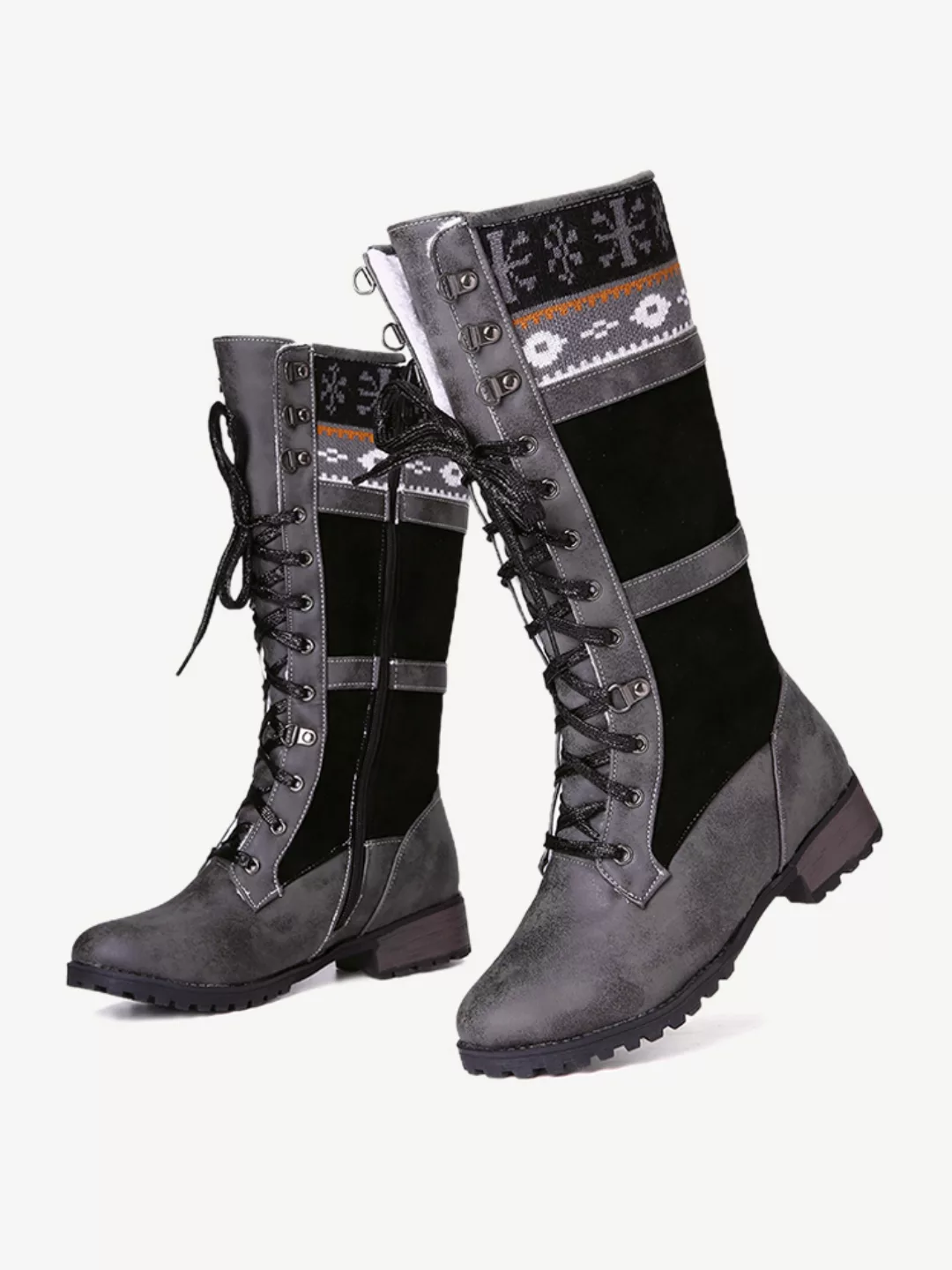 Warmes Leder Wildleder Schnee Winter Stiefel günstig online kaufen