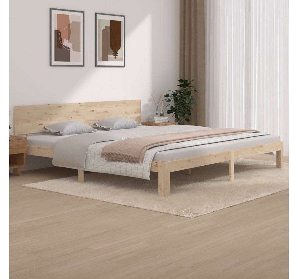 furnicato Bett Massivholzbett Kiefer 200x200 cm günstig online kaufen