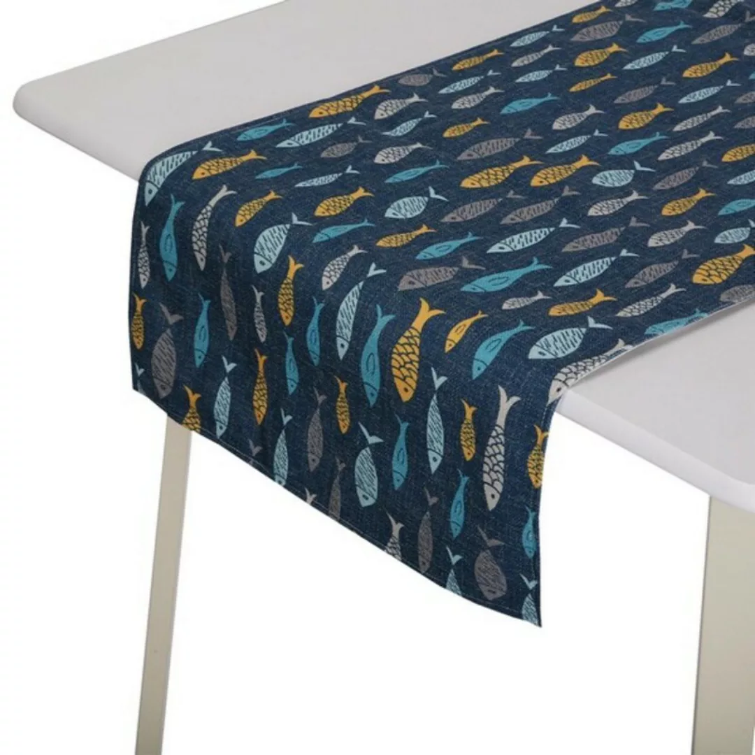 Tischläufer Versa Blue Bay Polyester (44,5 X 0,5 X 154 Cm) günstig online kaufen