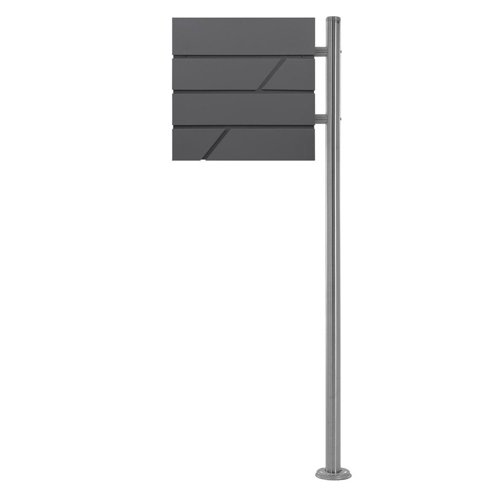 ML-DESIGN Standbriefkasten Briefkasten Postkasten mit Zeitungsfach, günstig online kaufen