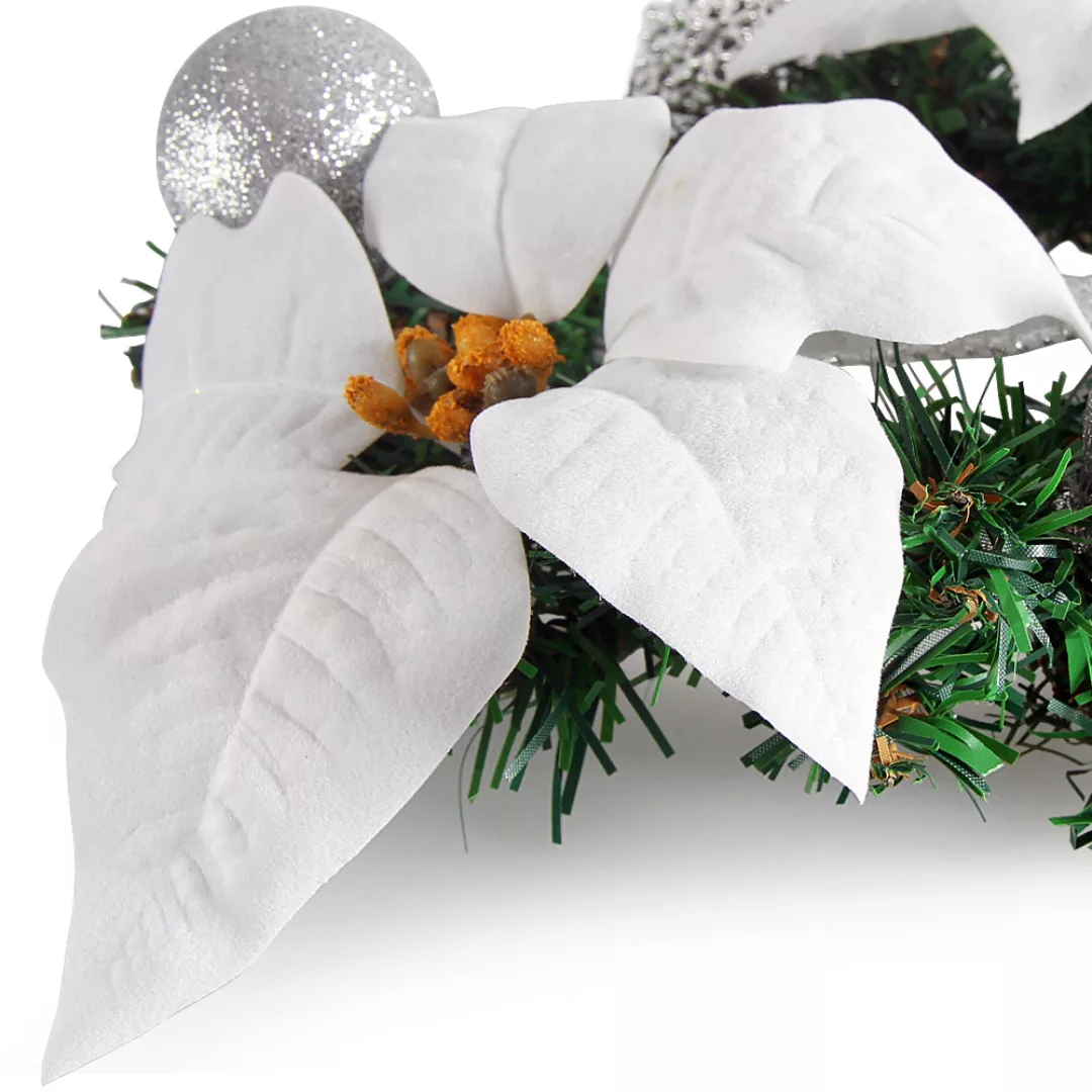 Weihnachtskranz Weiß Ø22cm günstig online kaufen