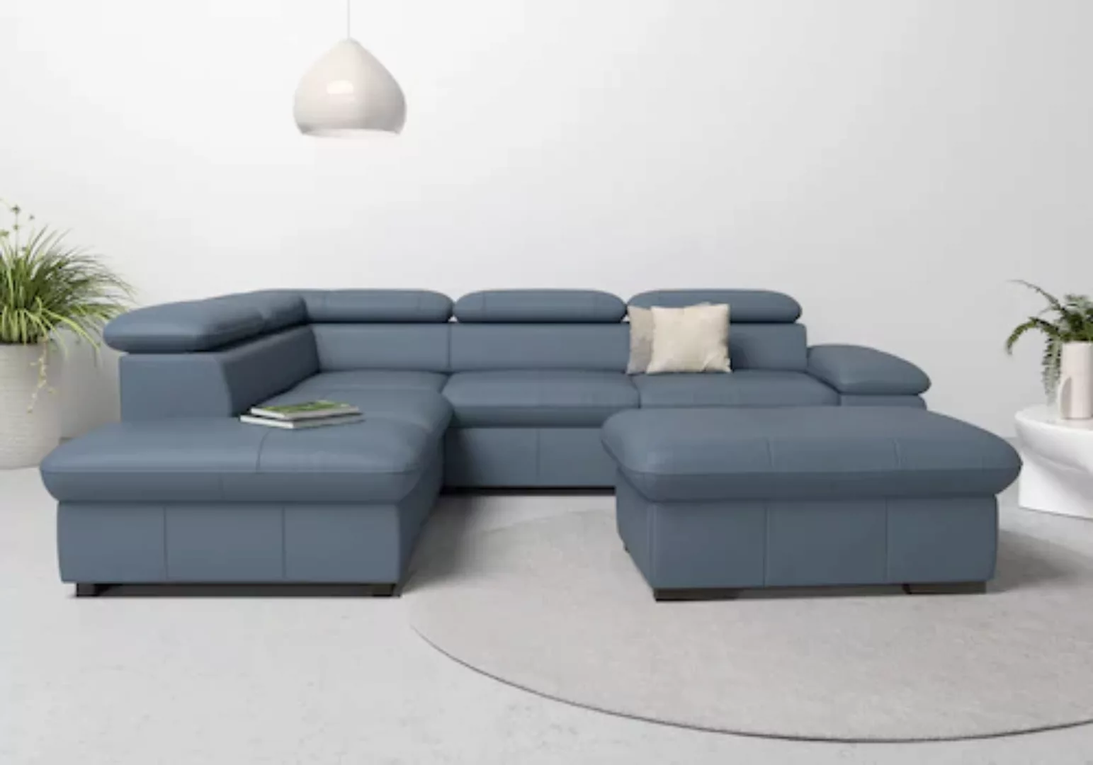 Home affaire Ecksofa »Alberto L-Form«, mit Kopfteilverstellung, wahlweise m günstig online kaufen
