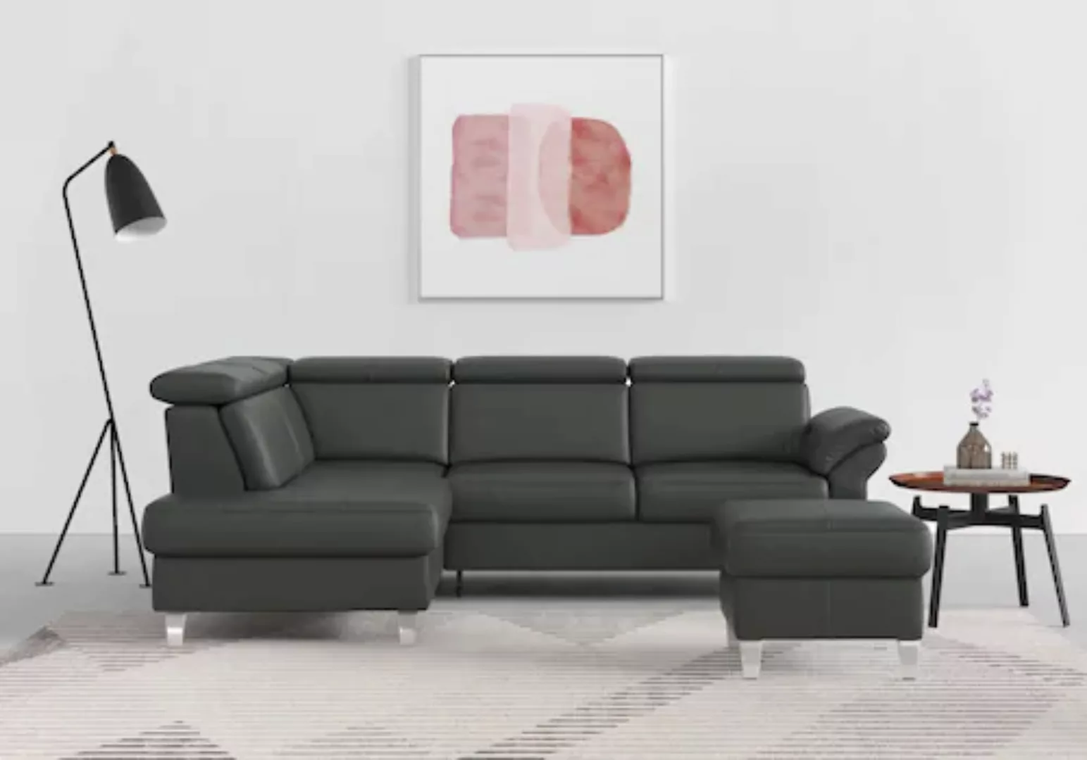 sit&more Ecksofa, inklusive Kopfteilverstellung, wahlweise mit Bettfunktion günstig online kaufen